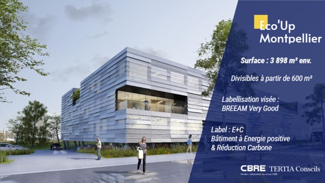 Programme Bureaux neuf Eco'Up | Bureaux à louer sur Montpellier 