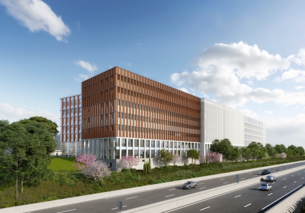Bureaux disponibles à la location sur le Nouveau Quartier Cambacérès à Montpellier