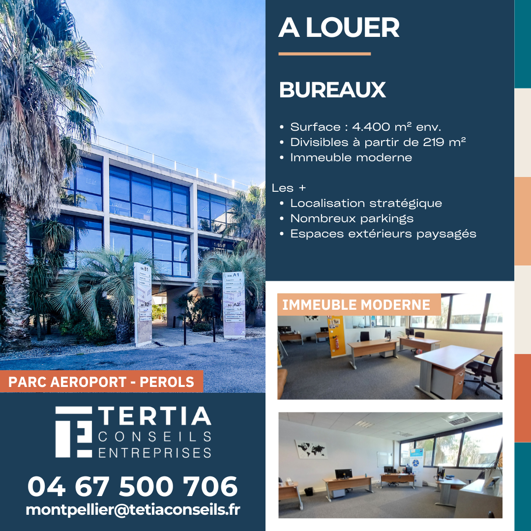 Opportunité de location de Bureaux à Pérols 